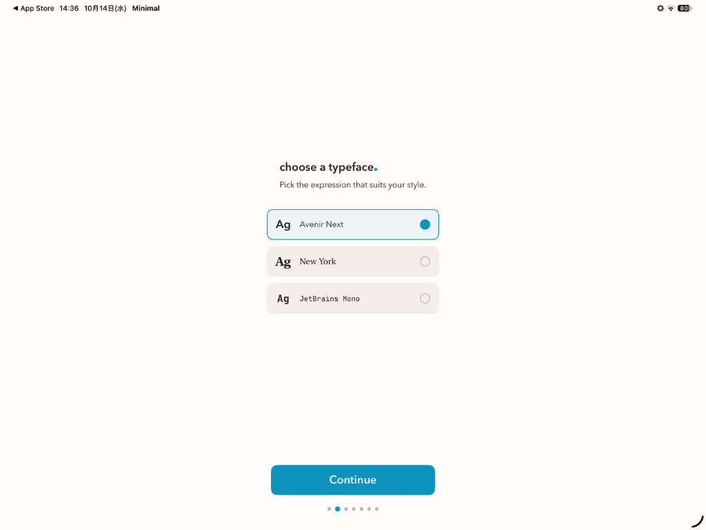 minimal_font_setting