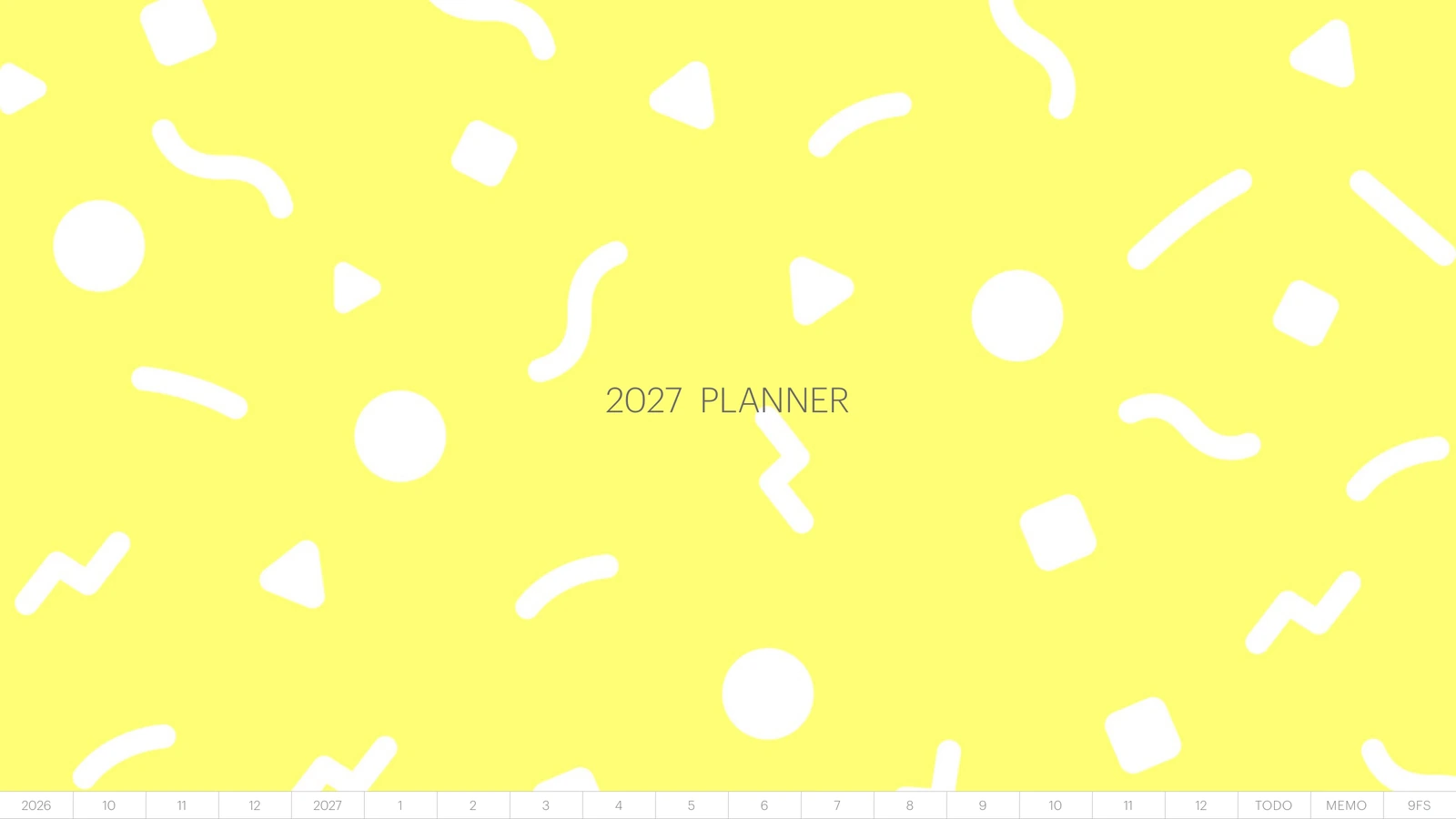 2027デジタルプランナーの表紙